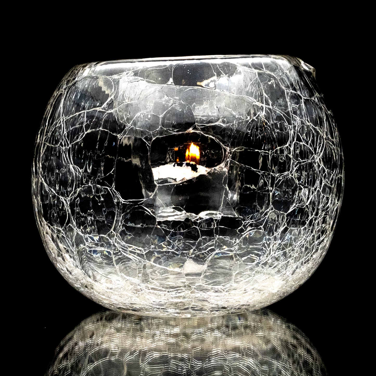 Bubble Lite Small Crackle - Tealight Candle Holder - BLC1S