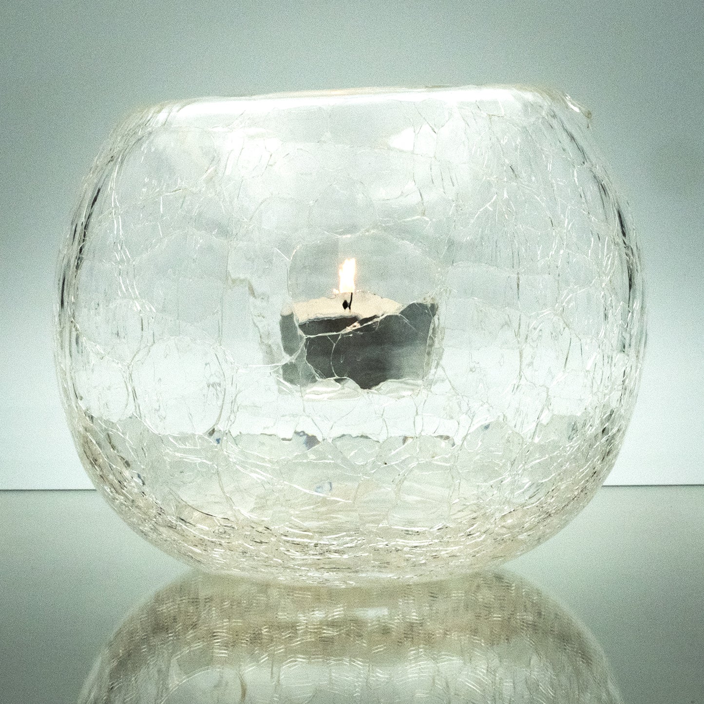 Bubble Lite Small Crackle - Tealight Candle Holder - BLC1S