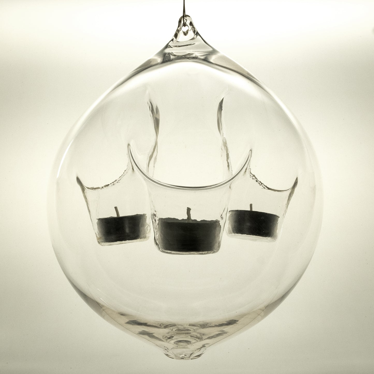 FREE SHIPPING - Unreal Bubble Lite Swinger - Hanging 3 Tealight Candle Holder - HSBL3