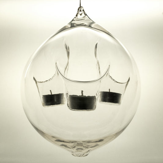 FREE SHIPPING - Unreal Bubble Lite Swinger - Hanging 3 Tealight Candle Holder - HSBL3
