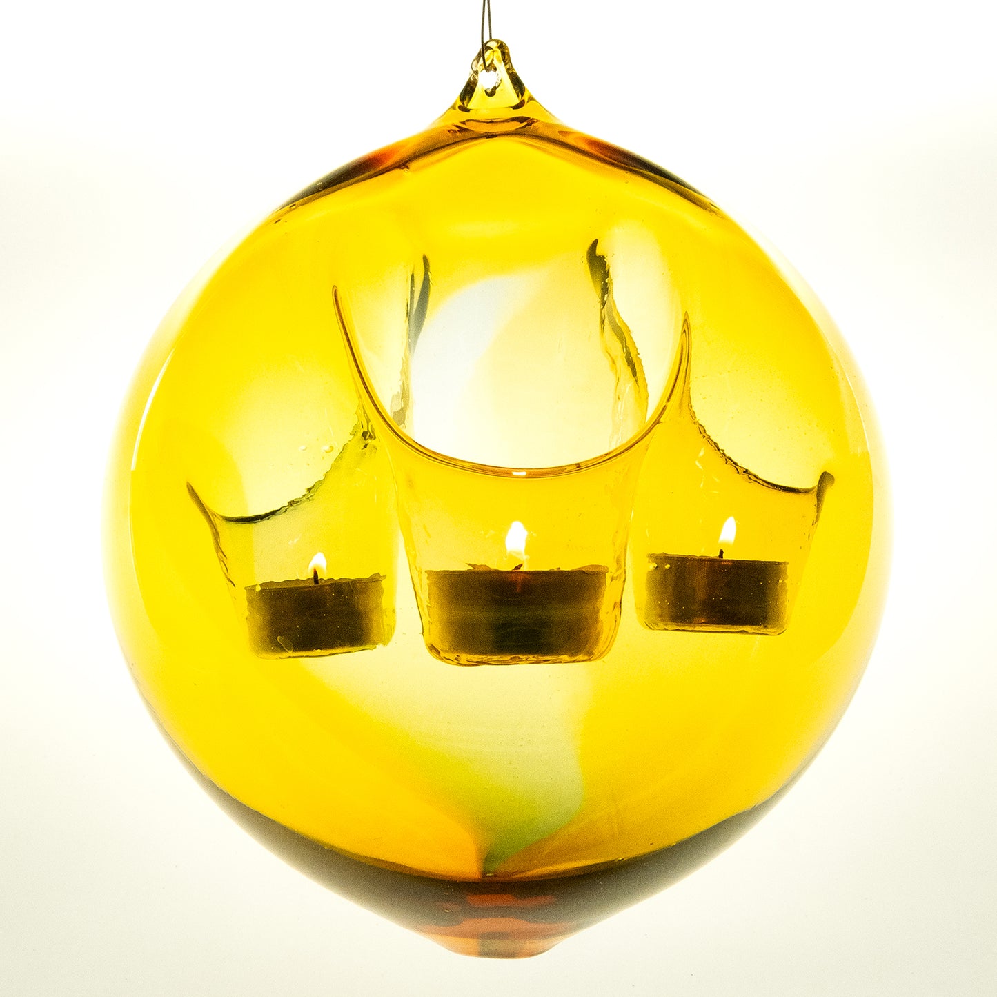 FREE SHIPPING - Unreal Bubble Lite Swinger - Hanging 3 Tealight Candle Holder - HSBL3