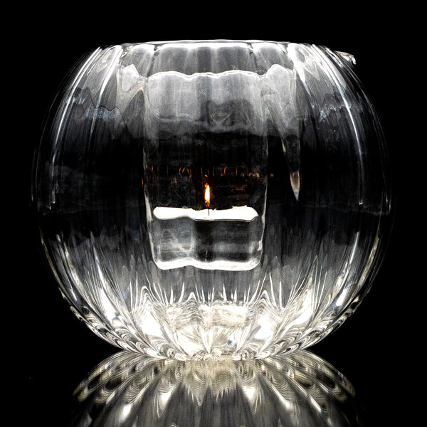 Optical Bubble Lite Small Ribbed - Tealight Candle Holder - BLO1S